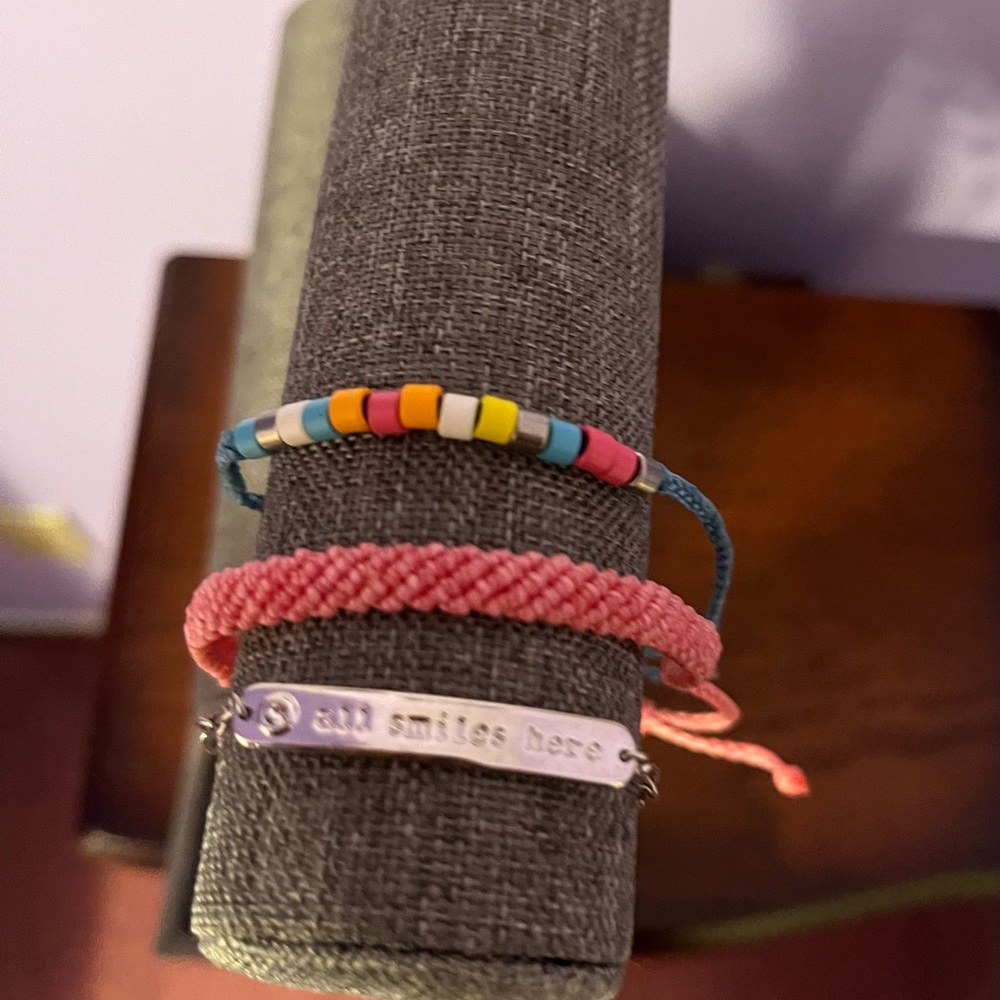 Pura Vida set of 3 bracelets. Wear them separately or stack ‘‘em up.